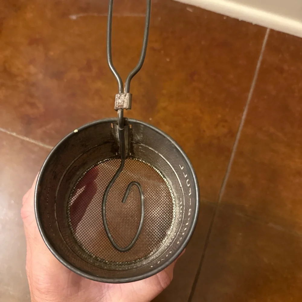 VINTAGE Two Cup Hand Turn Sifter